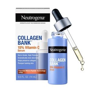 Neutrogena Collagen Bank 15% Vitamin C Serum - Blue and White Packaging